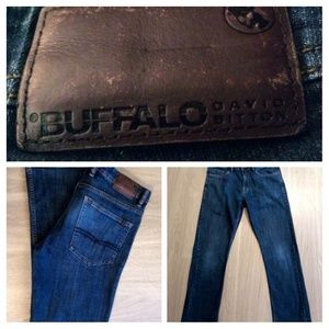 Buffalo Straight Stretch dark denim jeans SZ-32x30